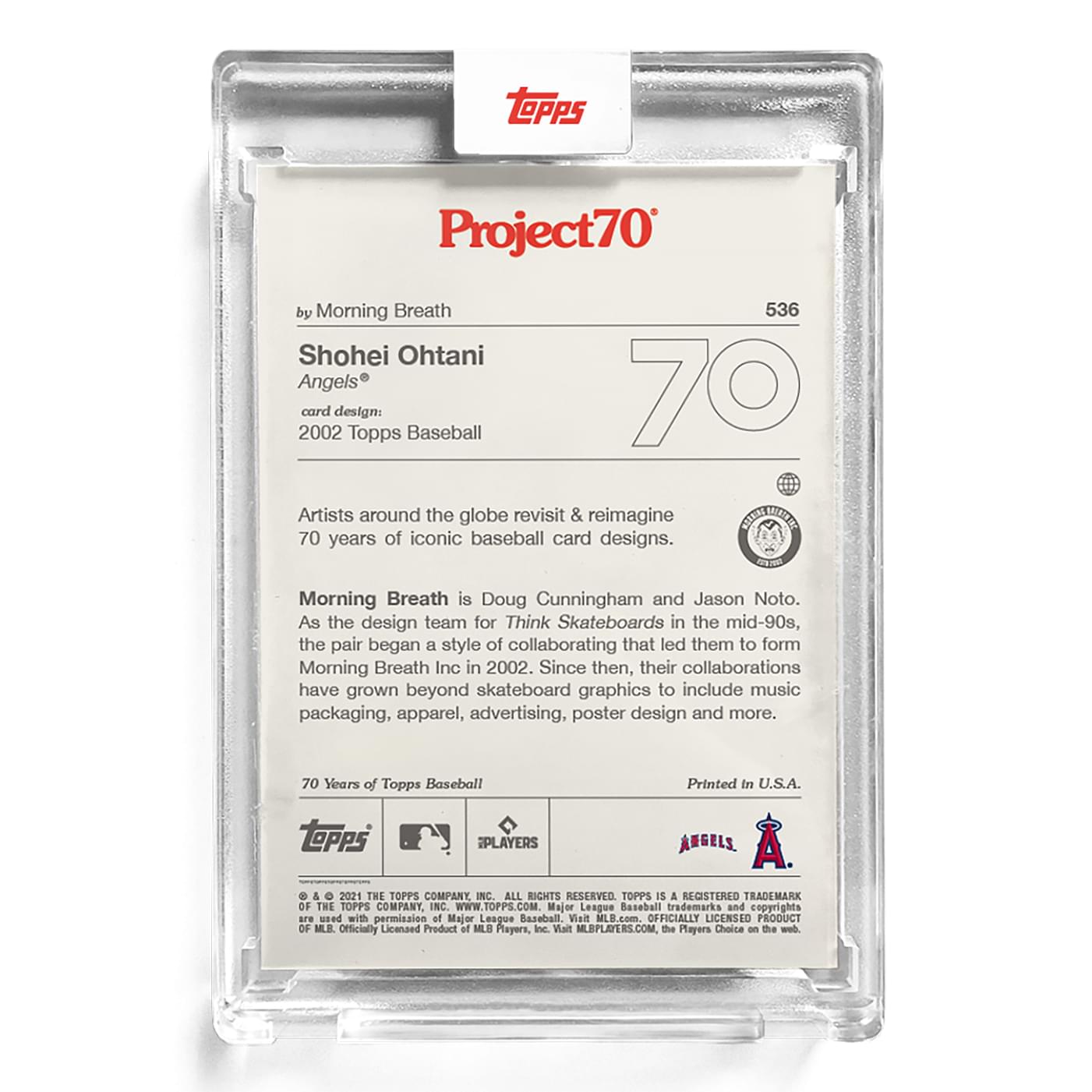Topps Project70 Card 536 | 2002 Shohei Ohtani by Morning Breath