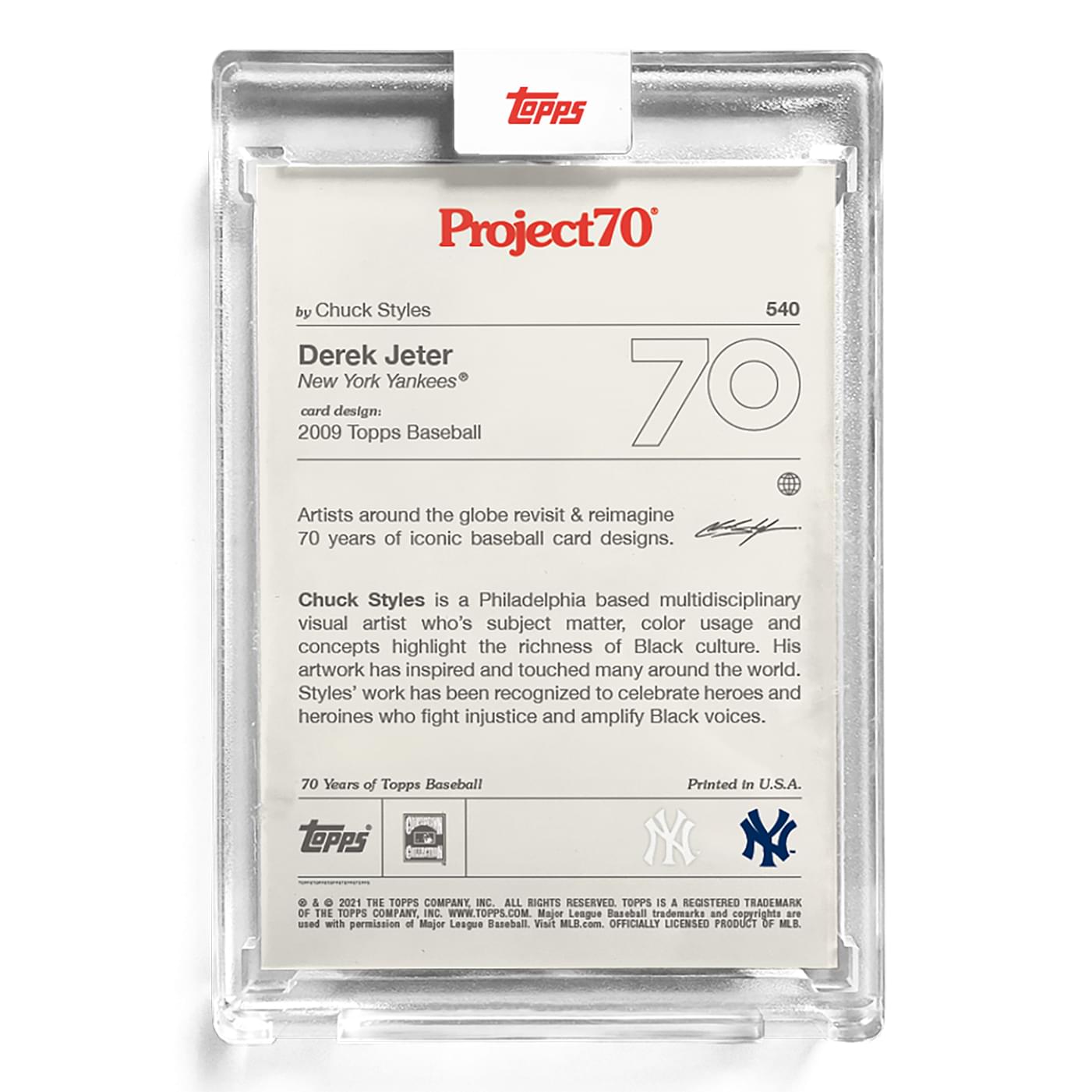 Topps Project70 Card 540 | 2009 Derek Jeter by Chuck Styles