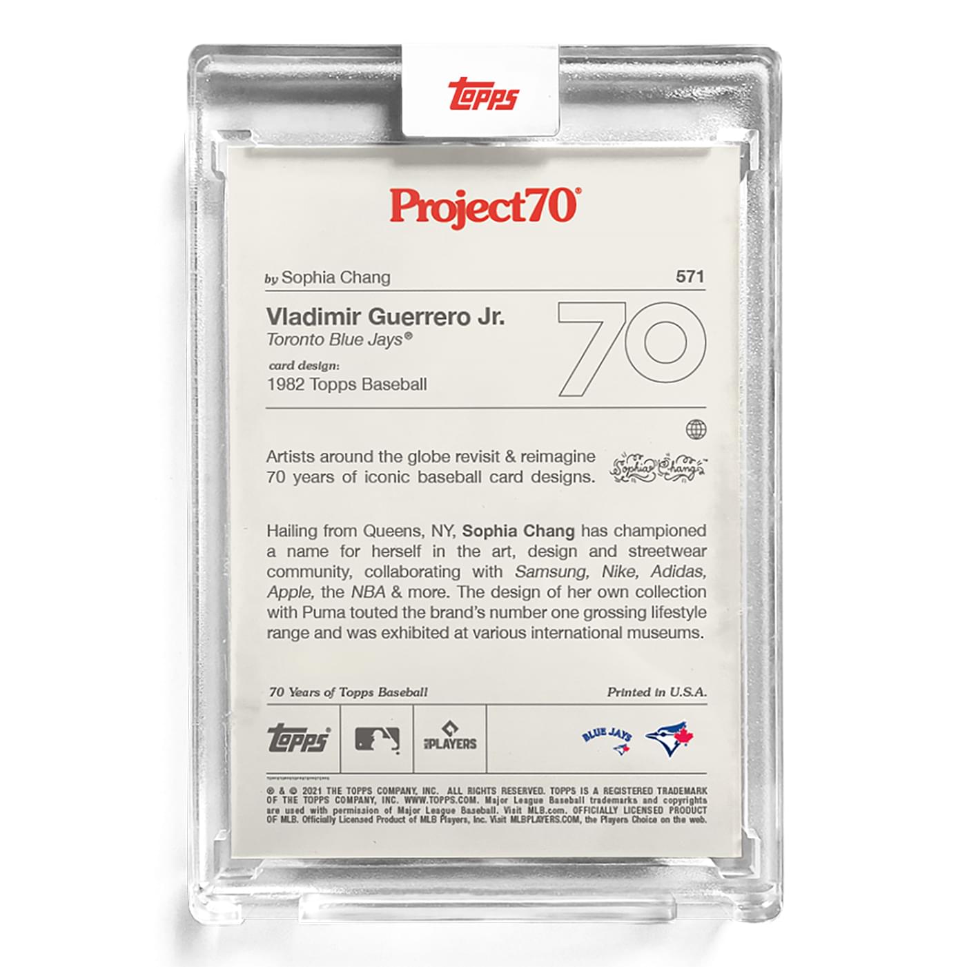 Topps Project70 Card 571 | 1982 Vladimir Guerrero Jr. by Sophia Chang