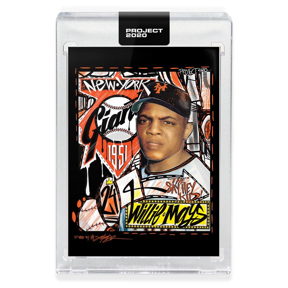 Topps PROJECT 2020 Card 61 - 1952 Willie Mays by King Saladeen