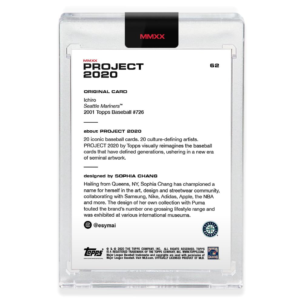 Topps PROJECT 2020 Card 62 - 2001 Ichiro by Sophia Chang