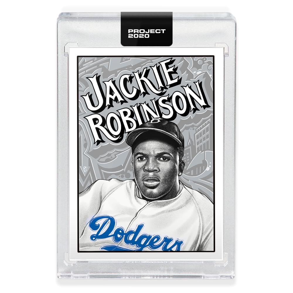 Topps PROJECT 2020 Card 79 - 1952 Jackie Robinson by Mister Cartoon