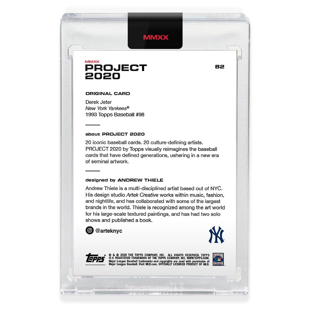 Topps PROJECT 2020 Card 82 - 1993 Derek Jeter by Andrew Thiele