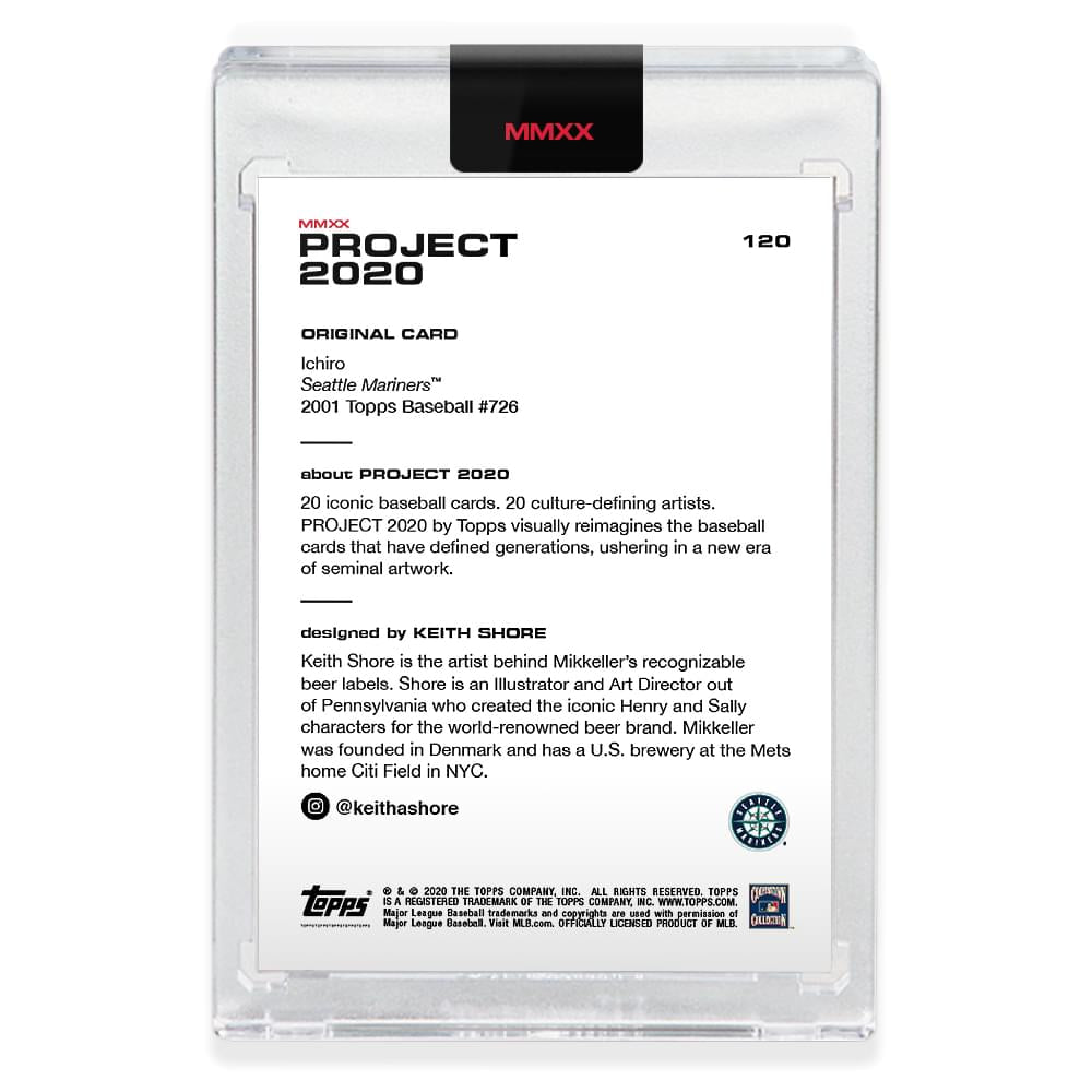 Topps PROJECT 2020 Card 120 - 2001 Ichiro by Keith Shore