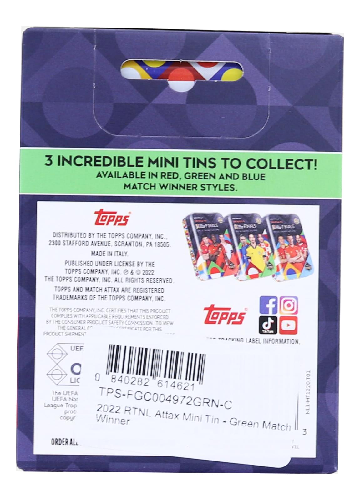 2022 RTNL Attax Mini Tin | Green Match Winner