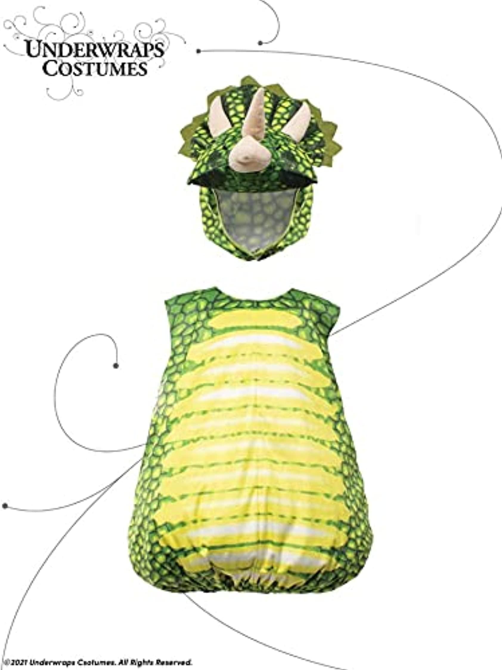 Triceratops Green Printed Children's Costume