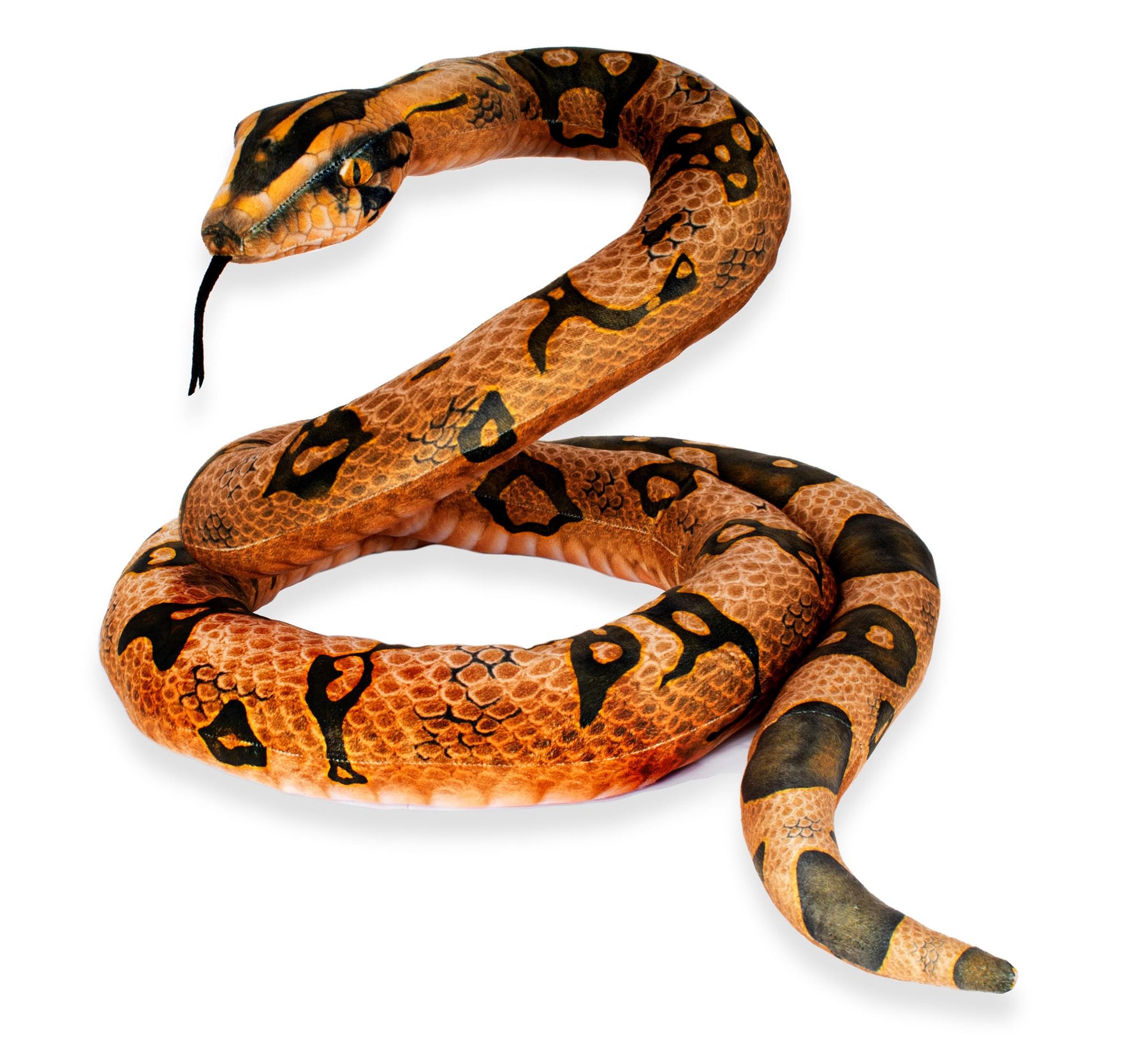 Real Planet Python Brown 118 Inch Realistic Soft Plush