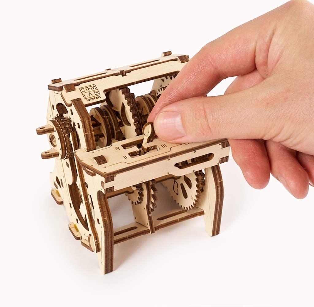 UGears Mechanical Models 3D Wooden Puzzle | Gearbox