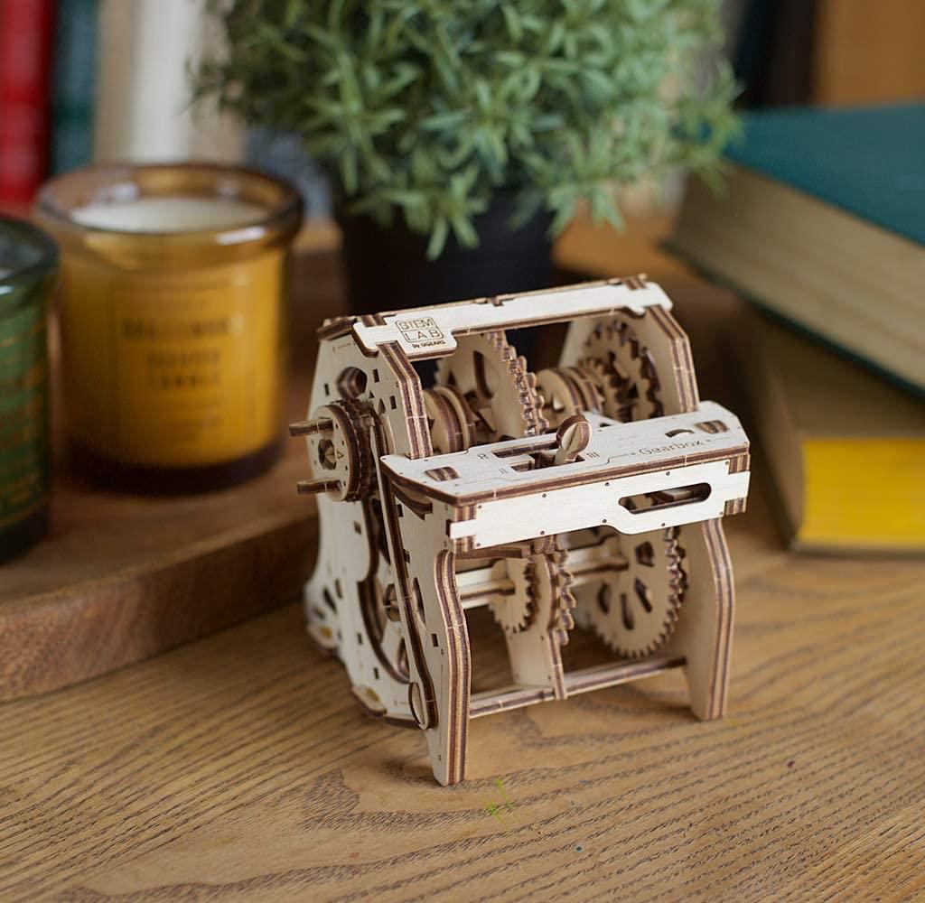 UGears Mechanical Models 3D Wooden Puzzle | Gearbox