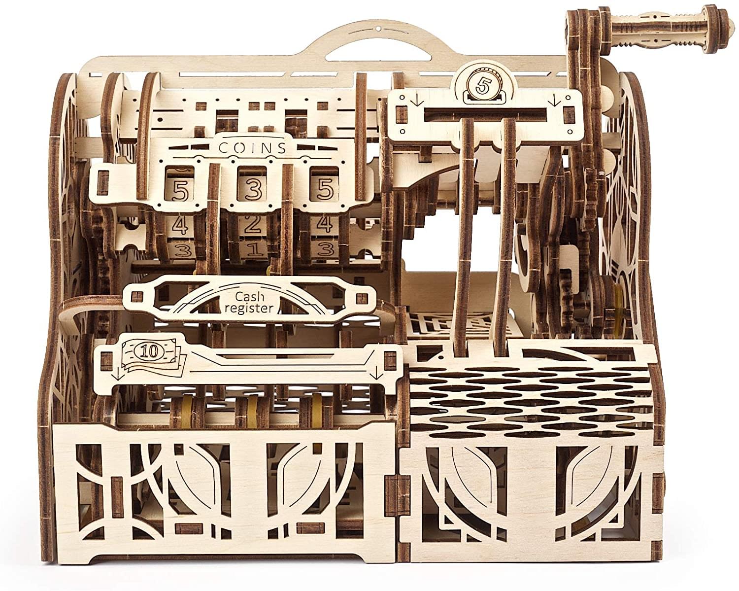 UGears Mechanical 3D Wooden Puzzle | Cash Register