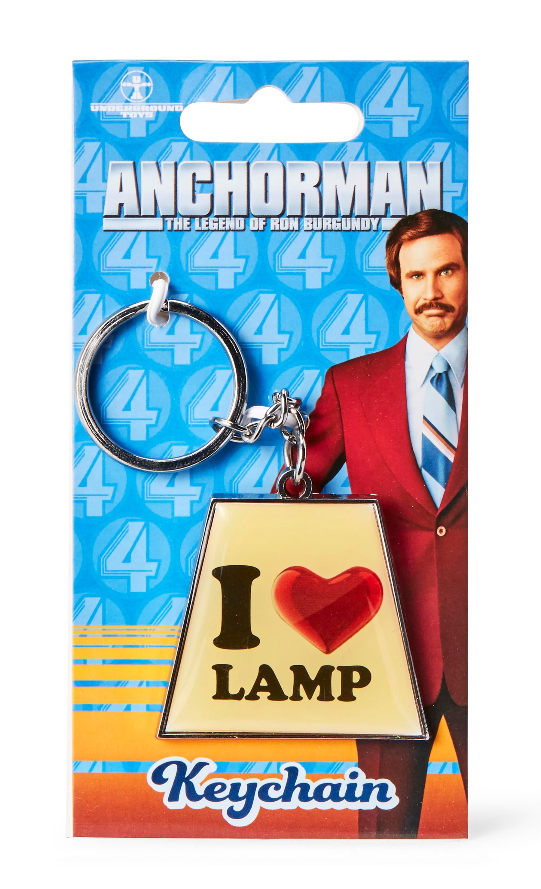 Anchorman The Legend of Ron Burgundy "I Heart Lamp" Keychain