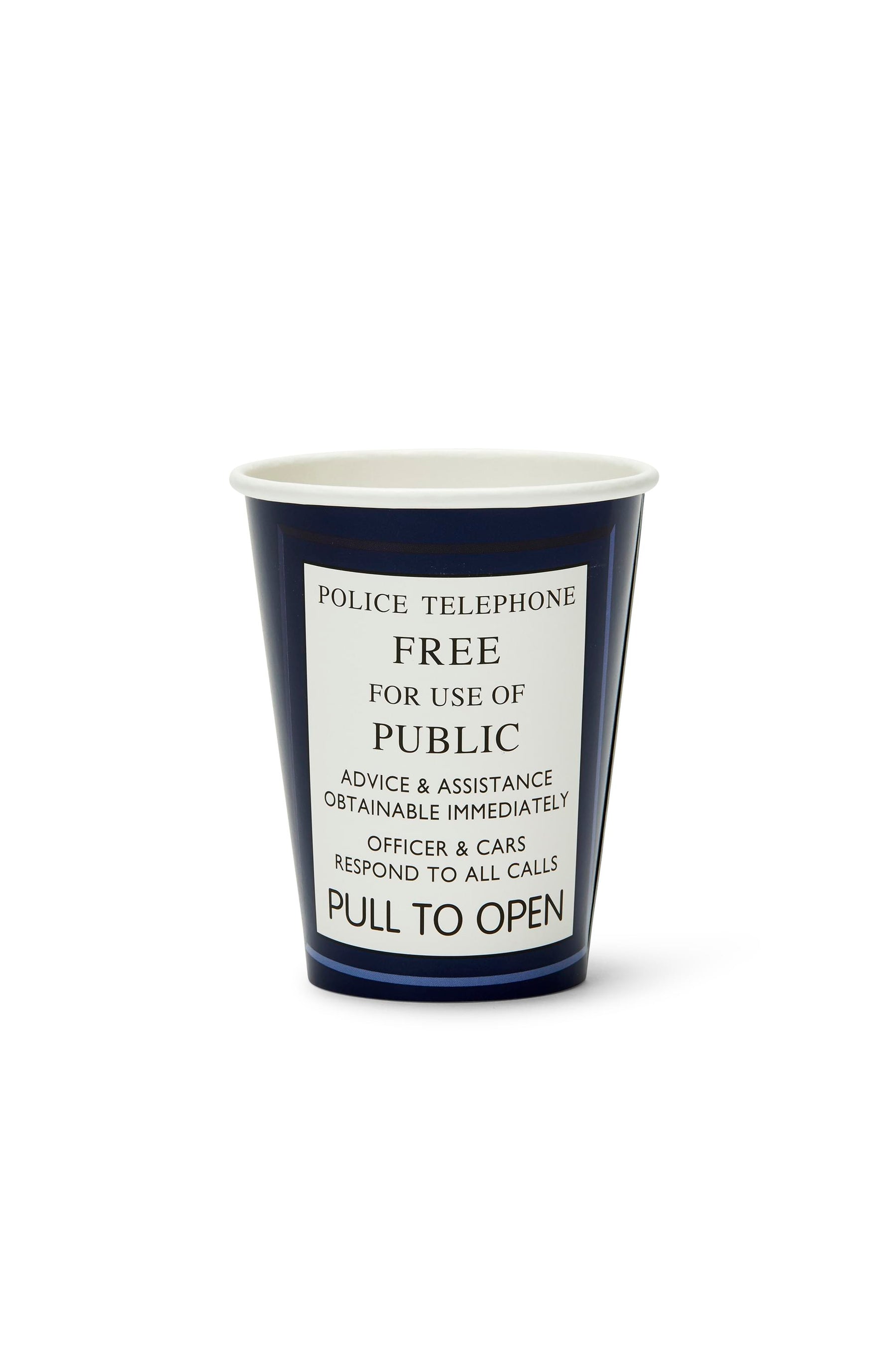 Doctor Who 9oz TARDIS Paper Cups, Set of 8
