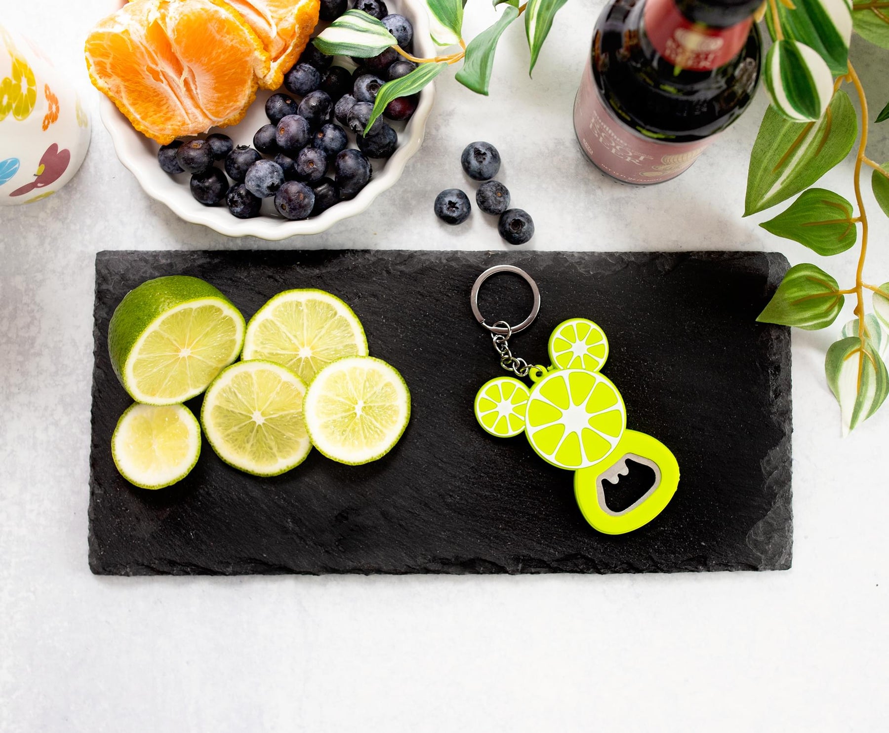 Disney Mickey Mouse Fruit Bottle Opener Keychain