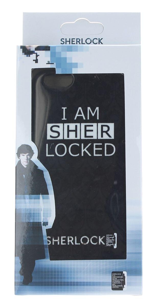 Sherlock iPhone 6 Hard Snap Case: I Am Sher Locked, Black