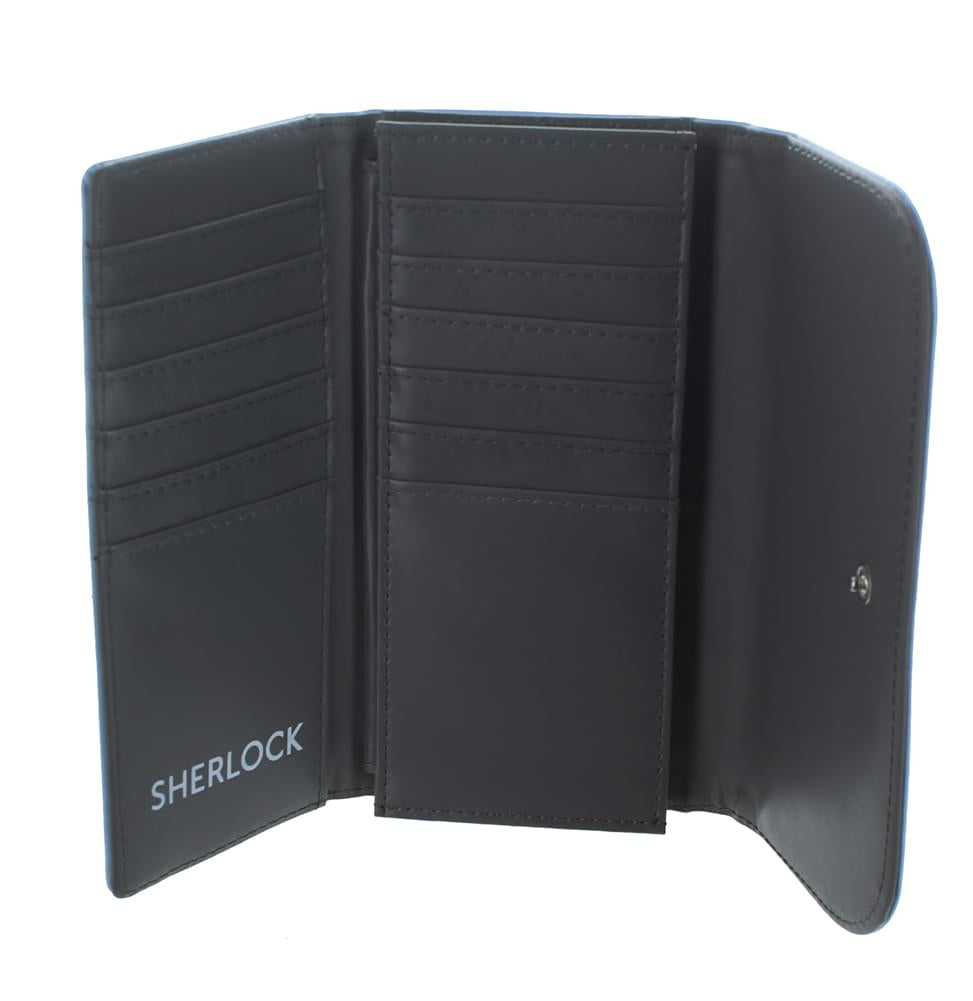 Sherlock Holmes Women's Clutch Wallet: I Am Sher Locked (Teal)