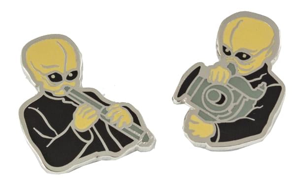 Cantina Villains Plush Set of 4 And 4 Exclusive Cantina Band Enamel Pins