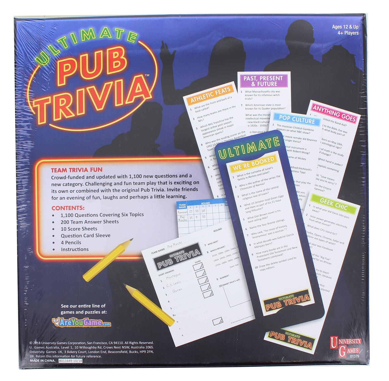 Ultimate Pub Trivia Party Game | For 4+ Players
