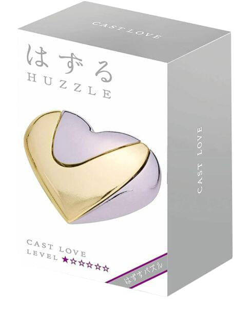 Hanayama Level 1 Cast Metal Brain Teaser Puzzle | Love