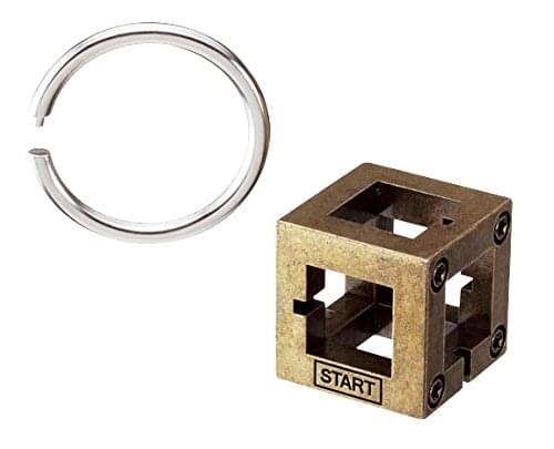 Hanayama Level 2 Cast Metal Brain Teaser Puzzle - Box