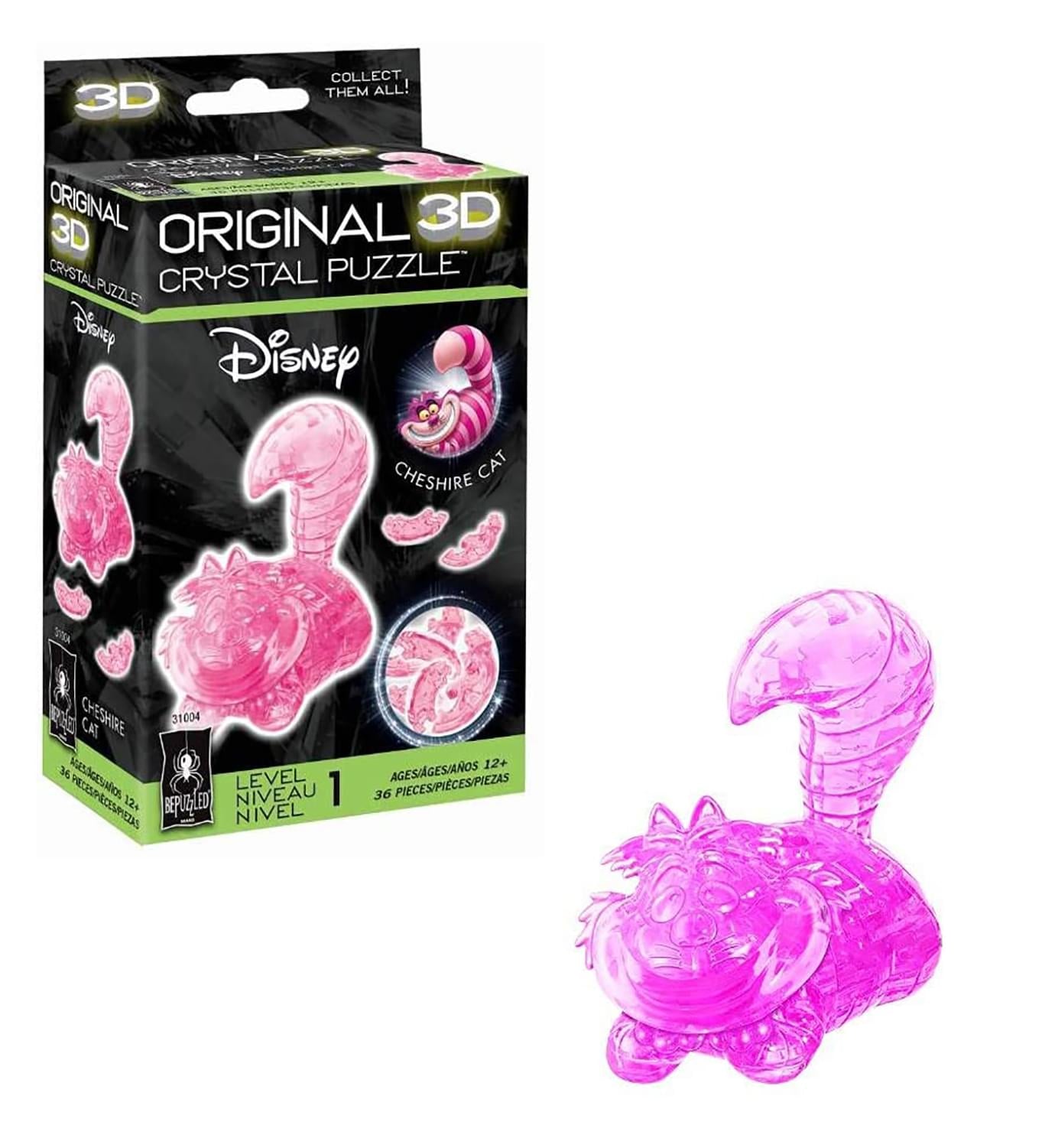 Alice in Wonderland Cheshire Cat 36 Piece 3D Crystal Jigsaw Puzzle