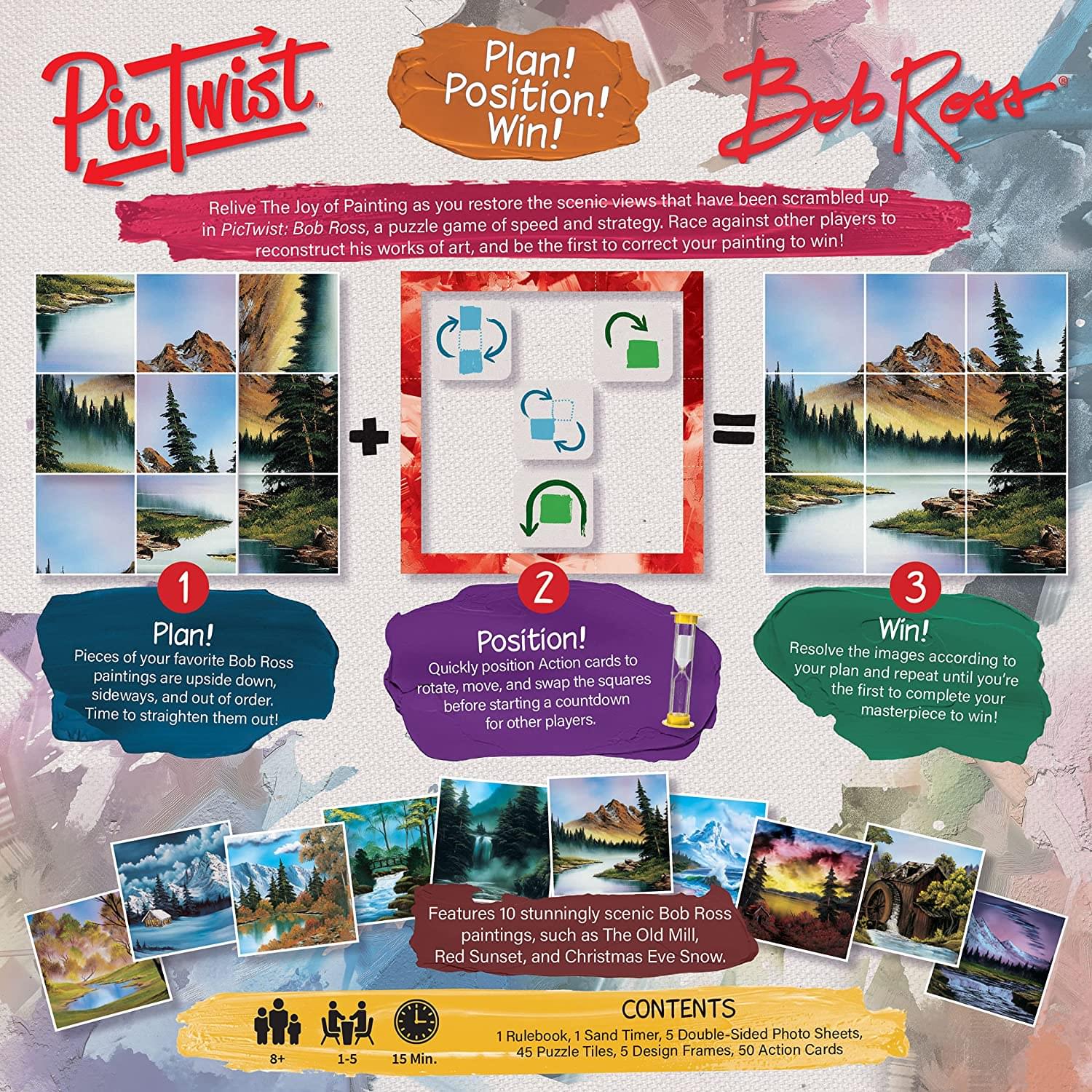 Bob Ross Pictwist Puzzle Game