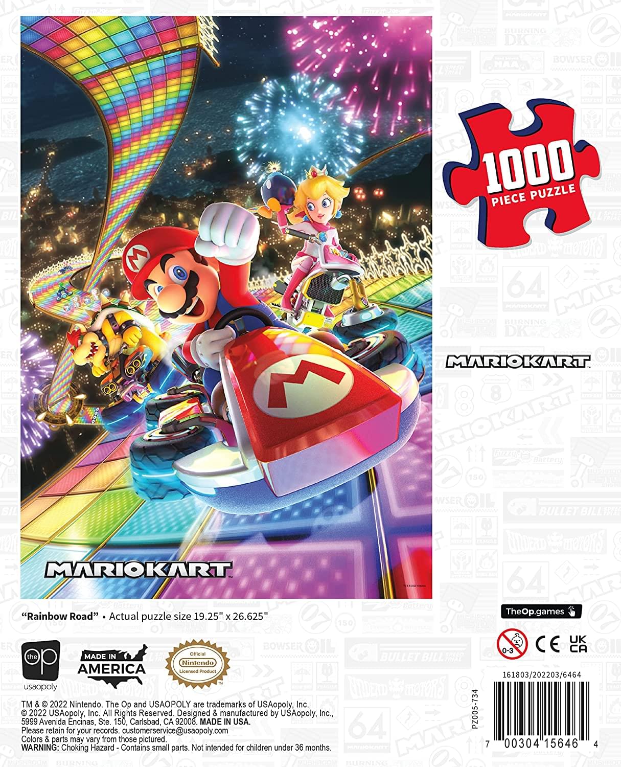 Mario Kart Rainbow Road 1000 Piece Jigsaw Puzzle
