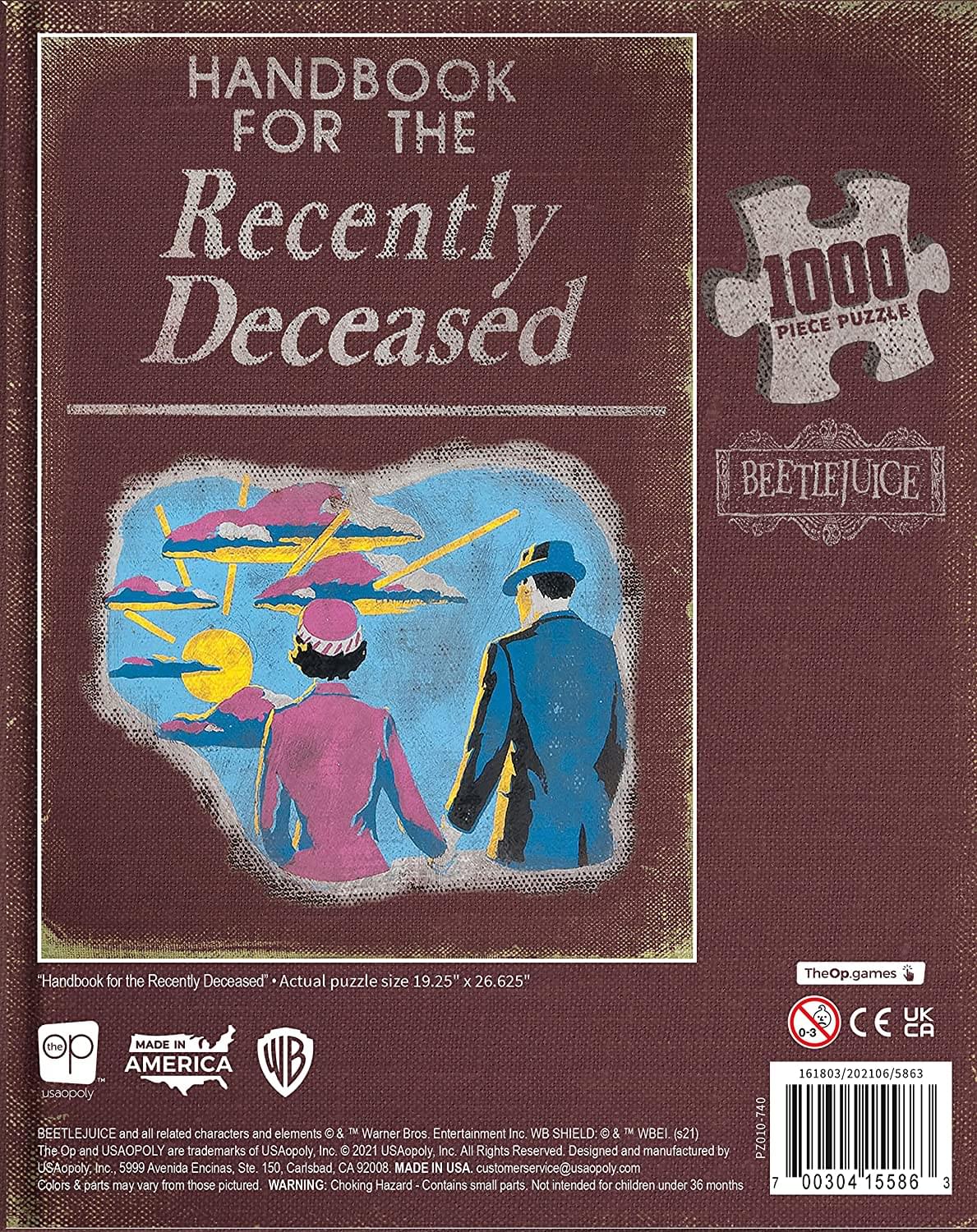Beetlejuice Handbook of the Deceased 1000 Piece Jigsaw Puzzle