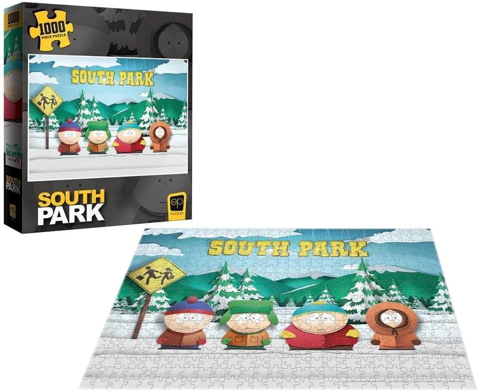 South Park Paper Bus Stop 1000 Piece Jigsaw Puzzle