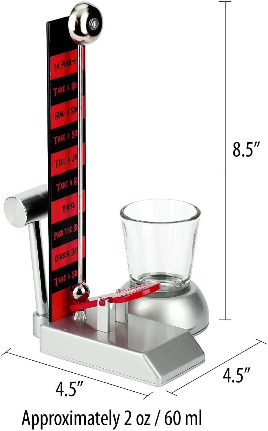 Hammer Shot | Adult Party Drinking Game | Includes 2oz Shot Glass