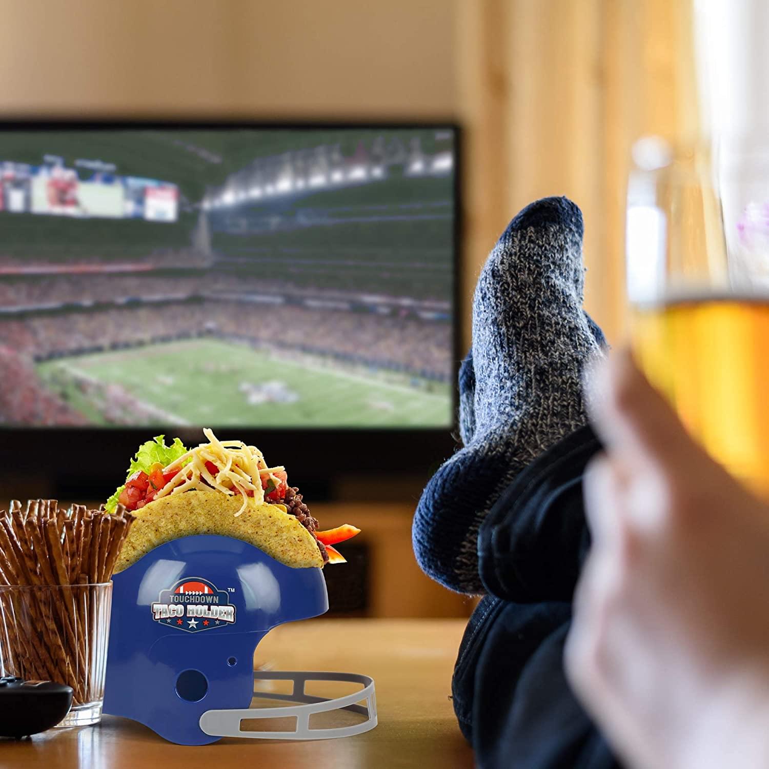 Touchdown Sculpted Football Helmet Taco & Snack Holder