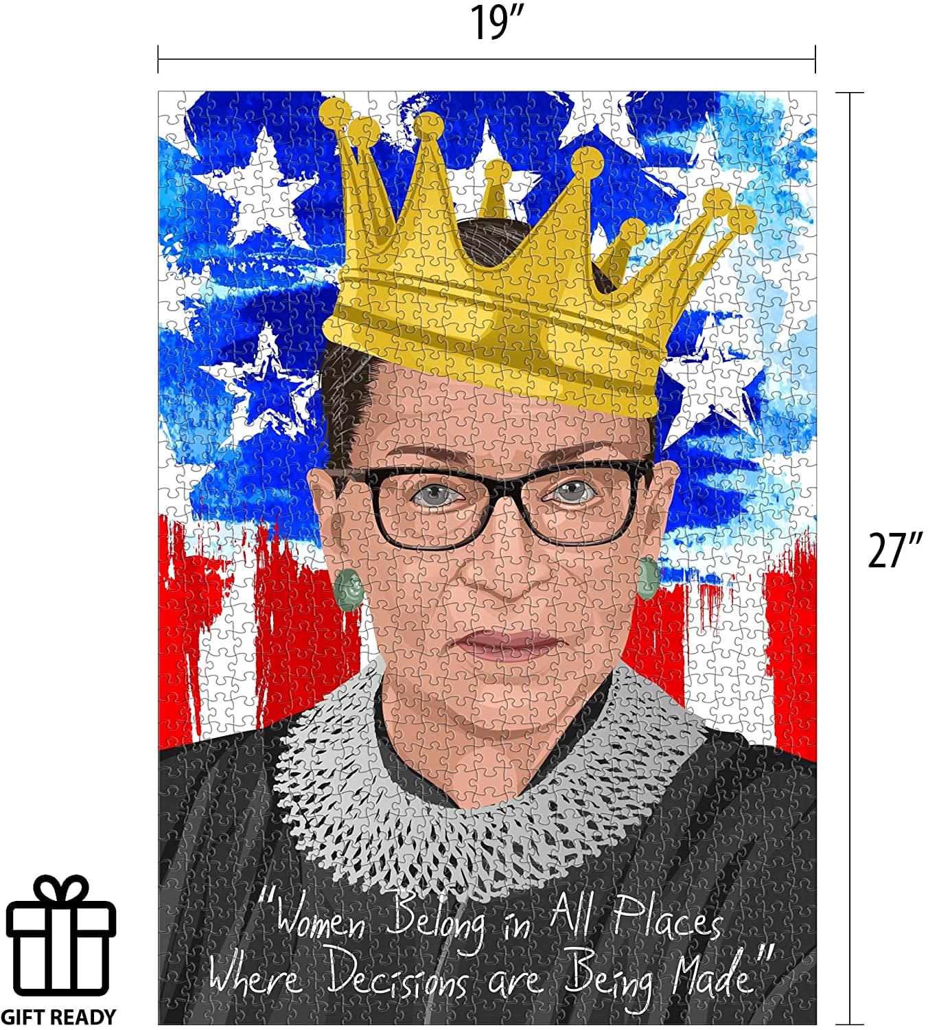 Ruth Bader Ginsburg 1000 Piece Jigsaw Puzzle