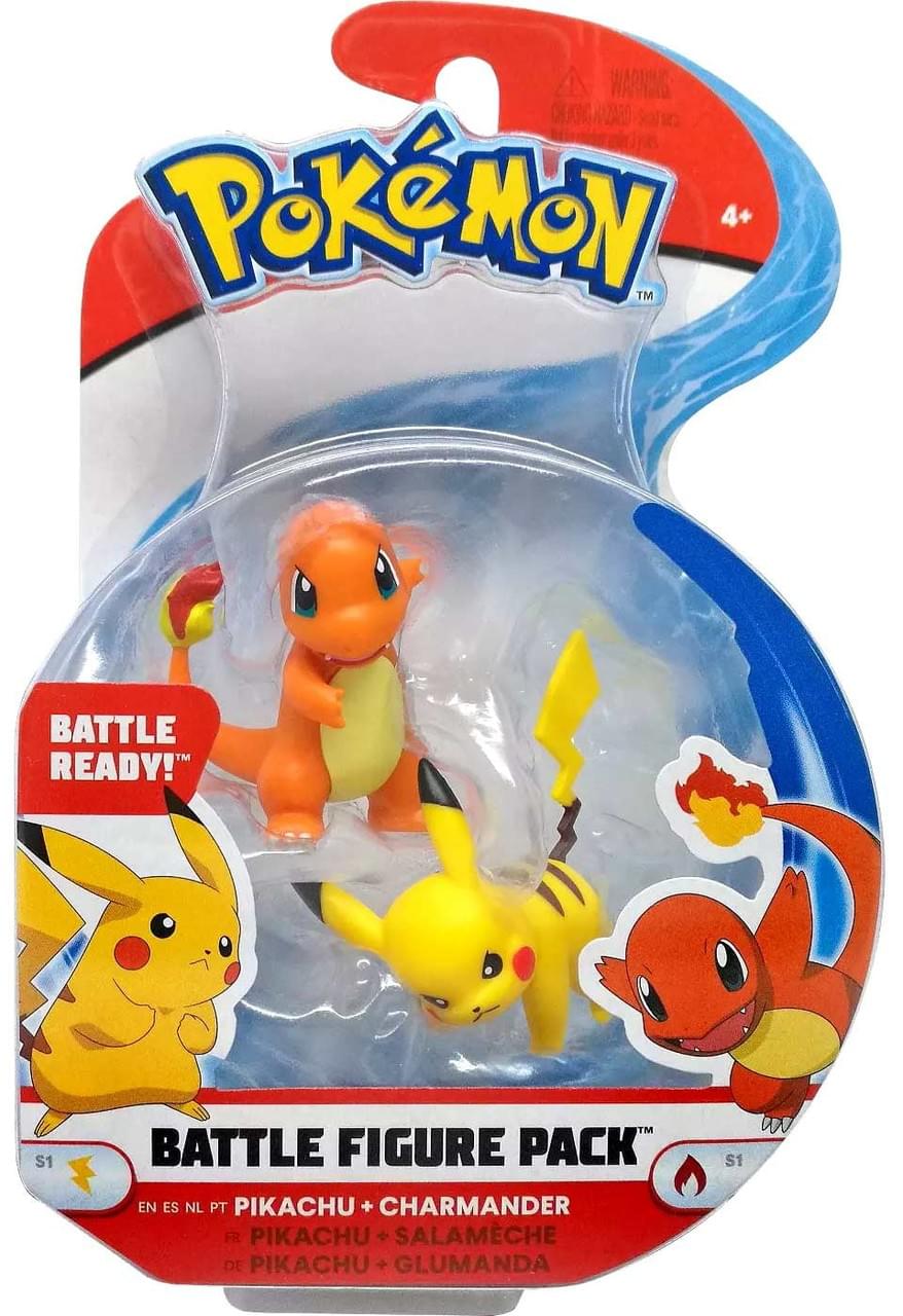 Pokemon 2 Inch Battle Figure Pack | Pikachu vs. Charmander