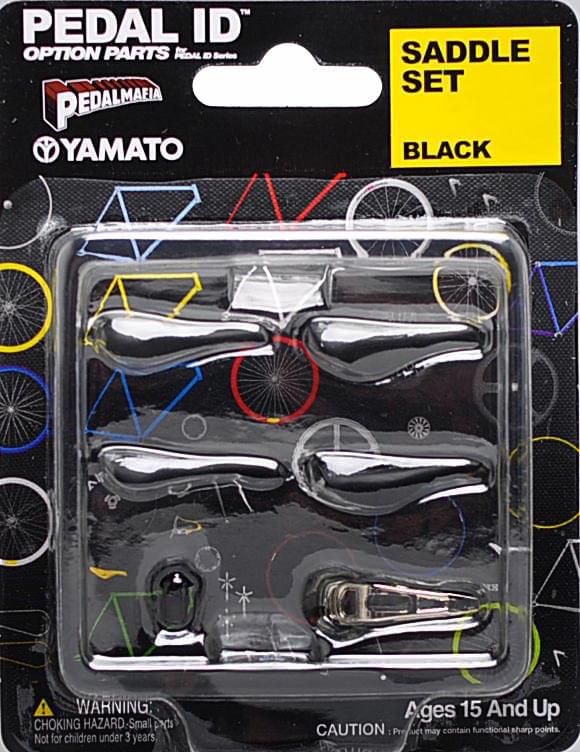 Pedal Id 1:9 Scale Bicycle: Saddle Set: Black