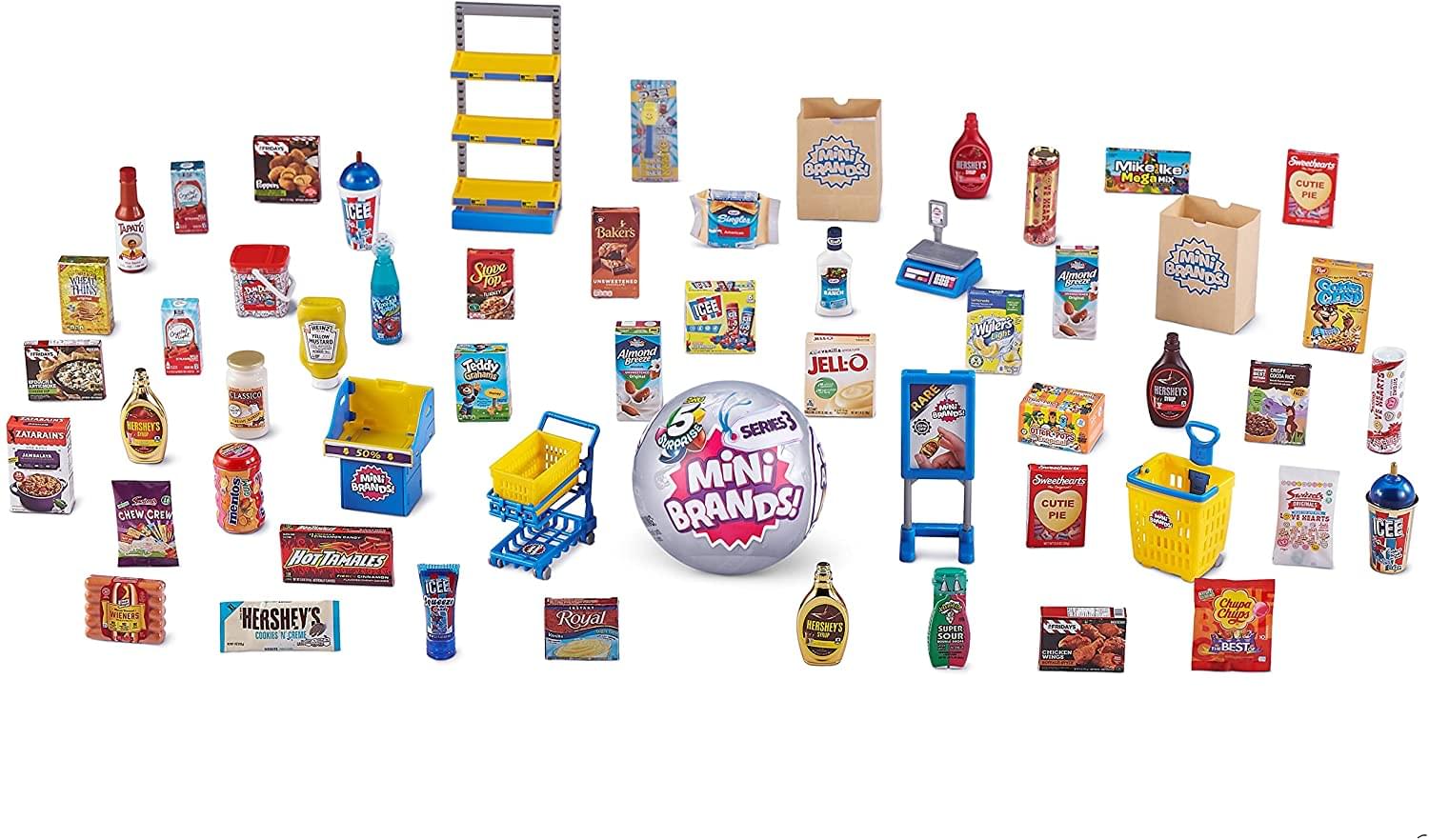 Zuru 5 Surprise Mini Brands Mystery Capsule Series 3 | 3 Random Mini Toys