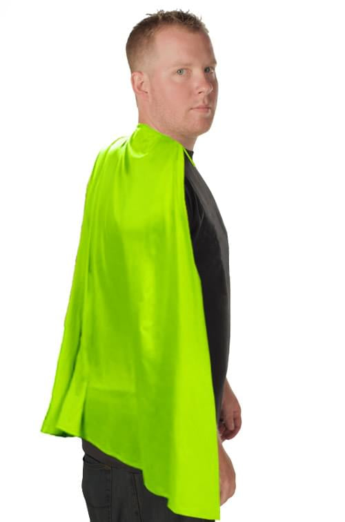 Deluxe Super Hero Costume Cape Lime Green