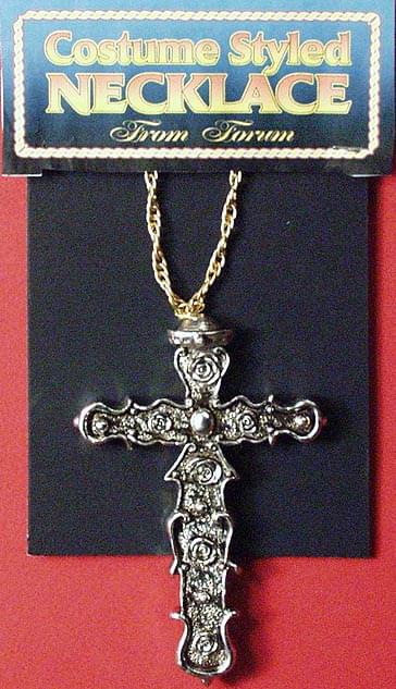 Monk Cross Costume Necklace