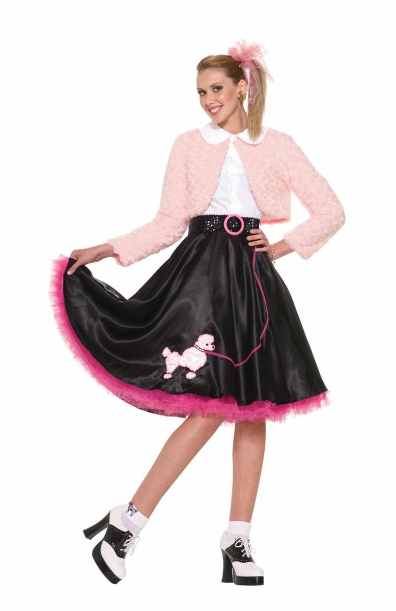 Poodle Skirt 50s Attire For Women Polka Dot Poodle Skirt Poodle