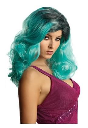 Fame Monster Faded Green Costume Wig Adult