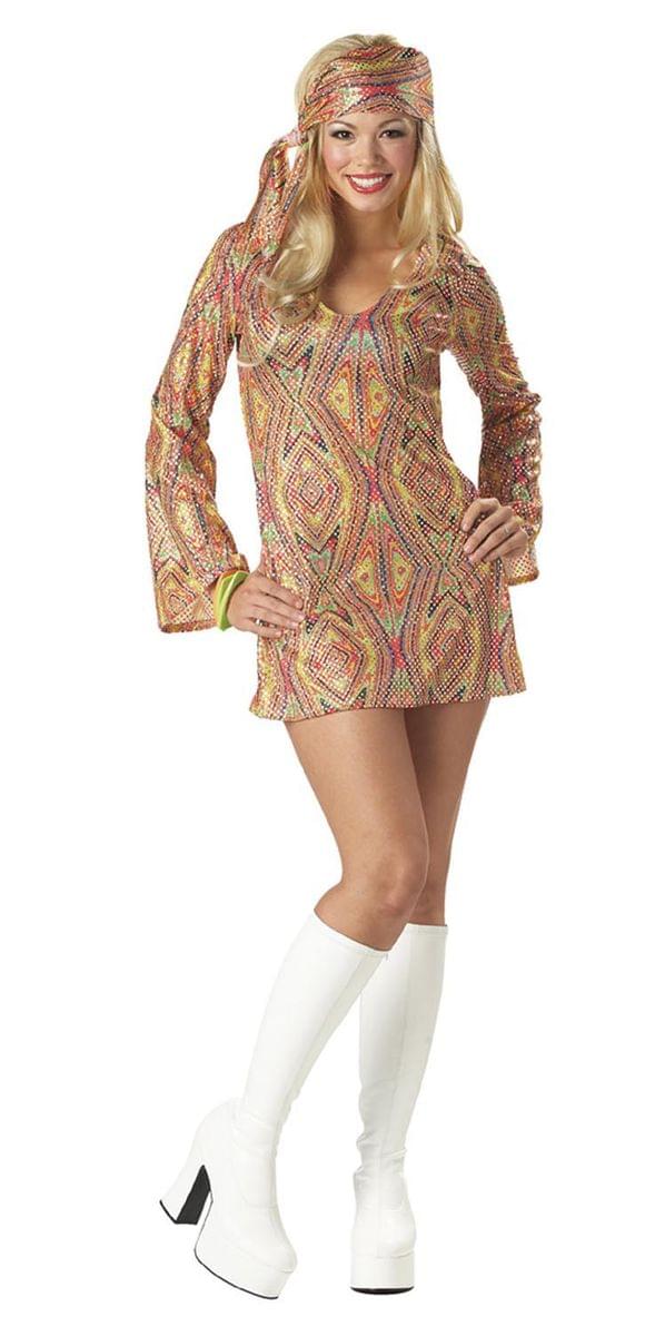 Disco Dolly Go Go Dress Costume Adult