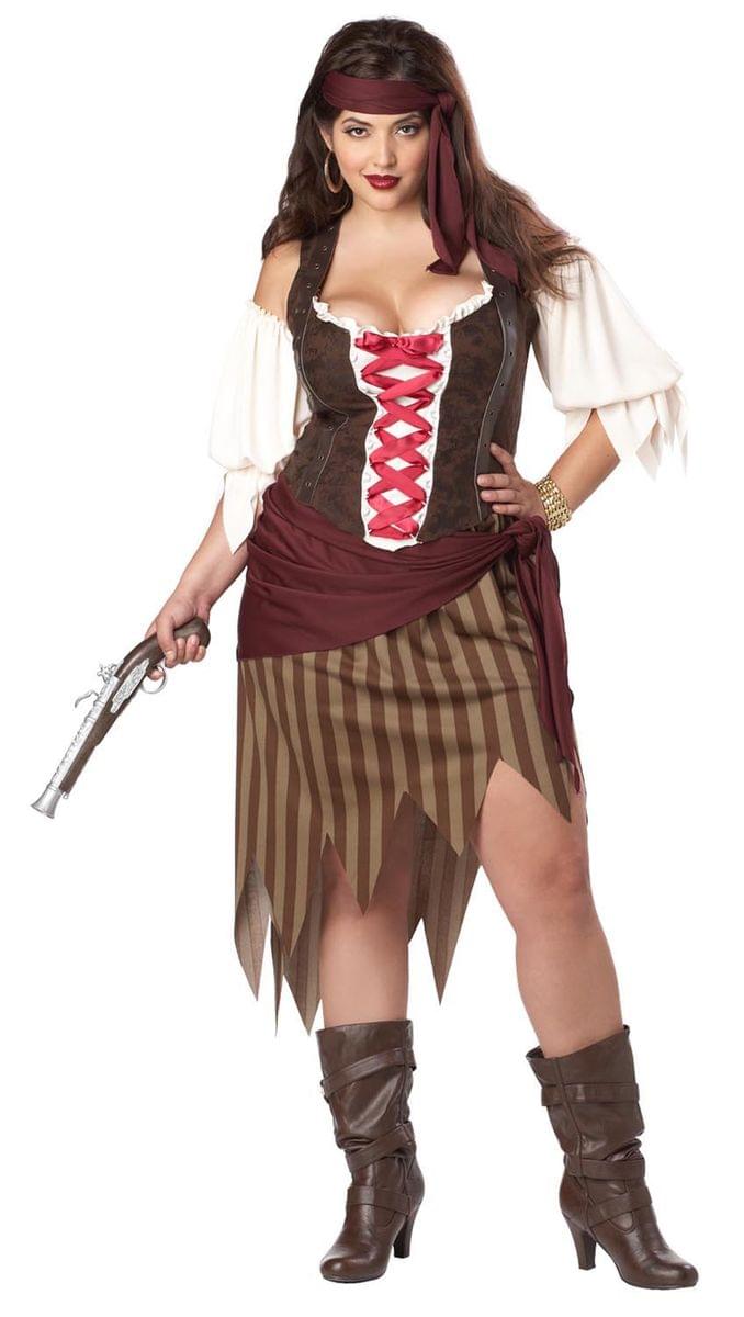 Sexy Buccaneer Pirate Beauty Costume Adult Plus