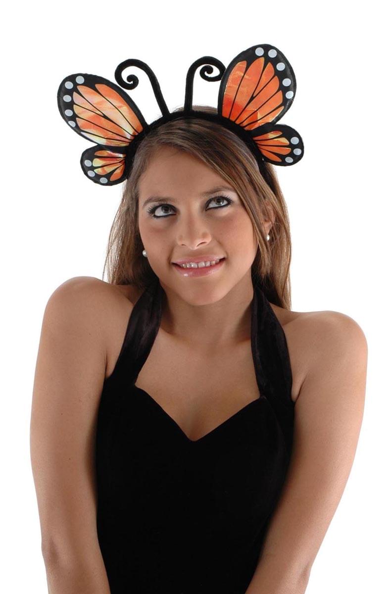 Orange Butterfly Headband Costume Accessory Adult