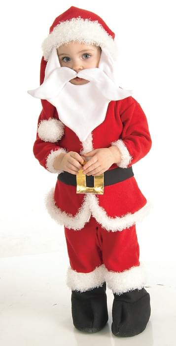 Fleece Santa Boy Suit Child Costume