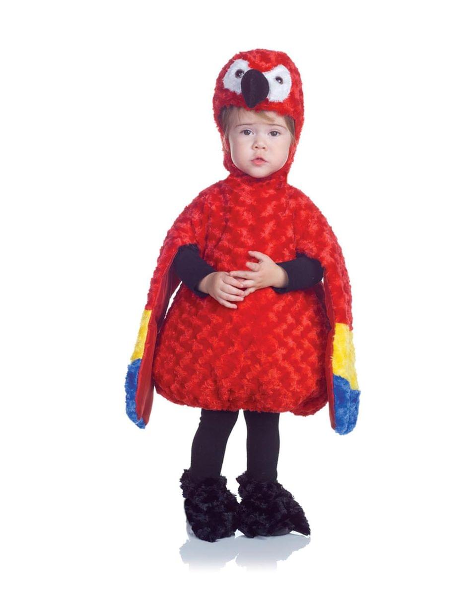 Belly Babies Red Parrot Costume Child Toddler