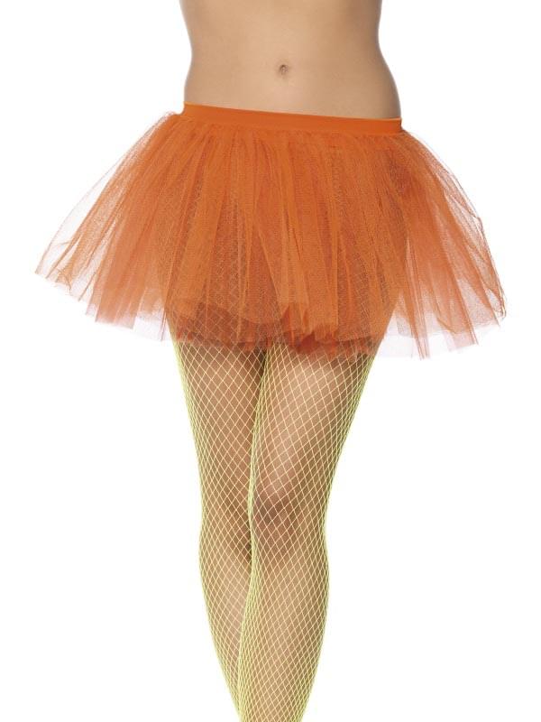 Tutu Neon Orange Adult Costume Underskirt