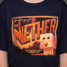 Minecraft Nether Postcard T-Shirt Youth