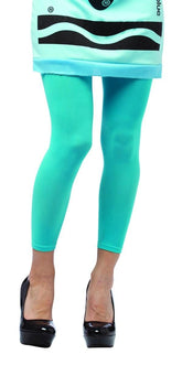 Crayola Sky Blue Footless Tights Costume Accessory Adult