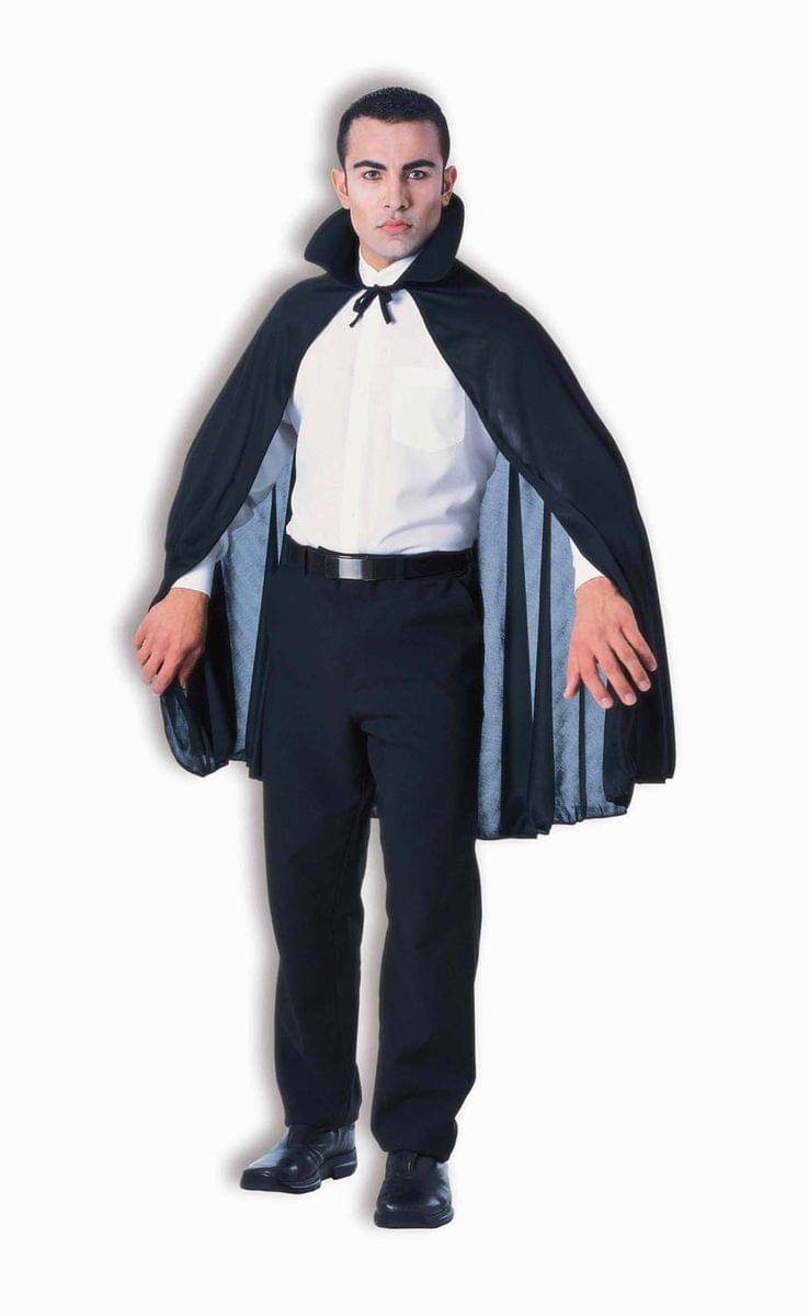 Black 45" Vampire Costume Cape