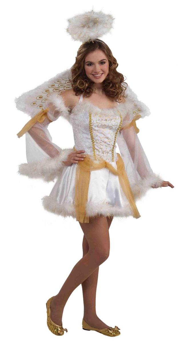 Gold Dusted Teen Angel Costume