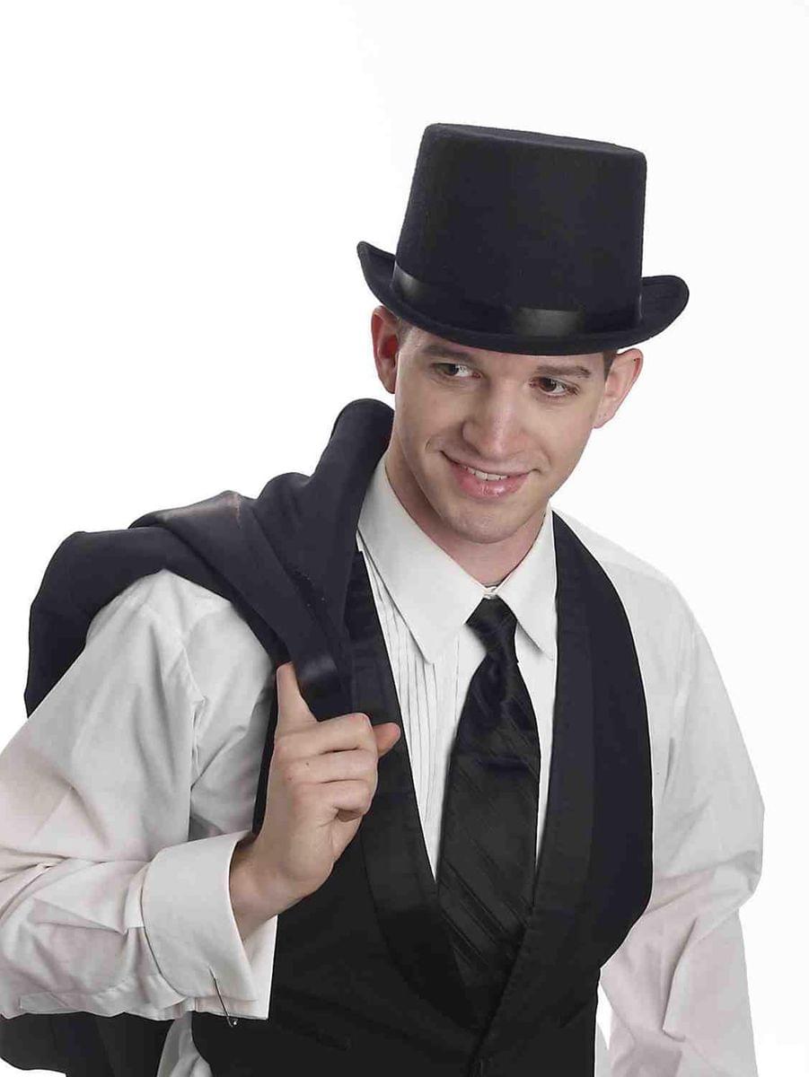 Super Deluxe Black Adult Male Costume Top Hat