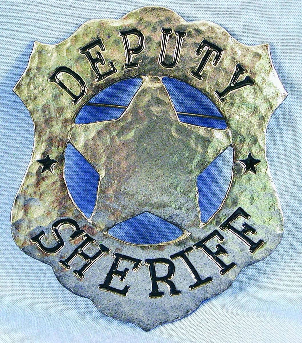 Deputy Sheriff Costume Pin Badge
